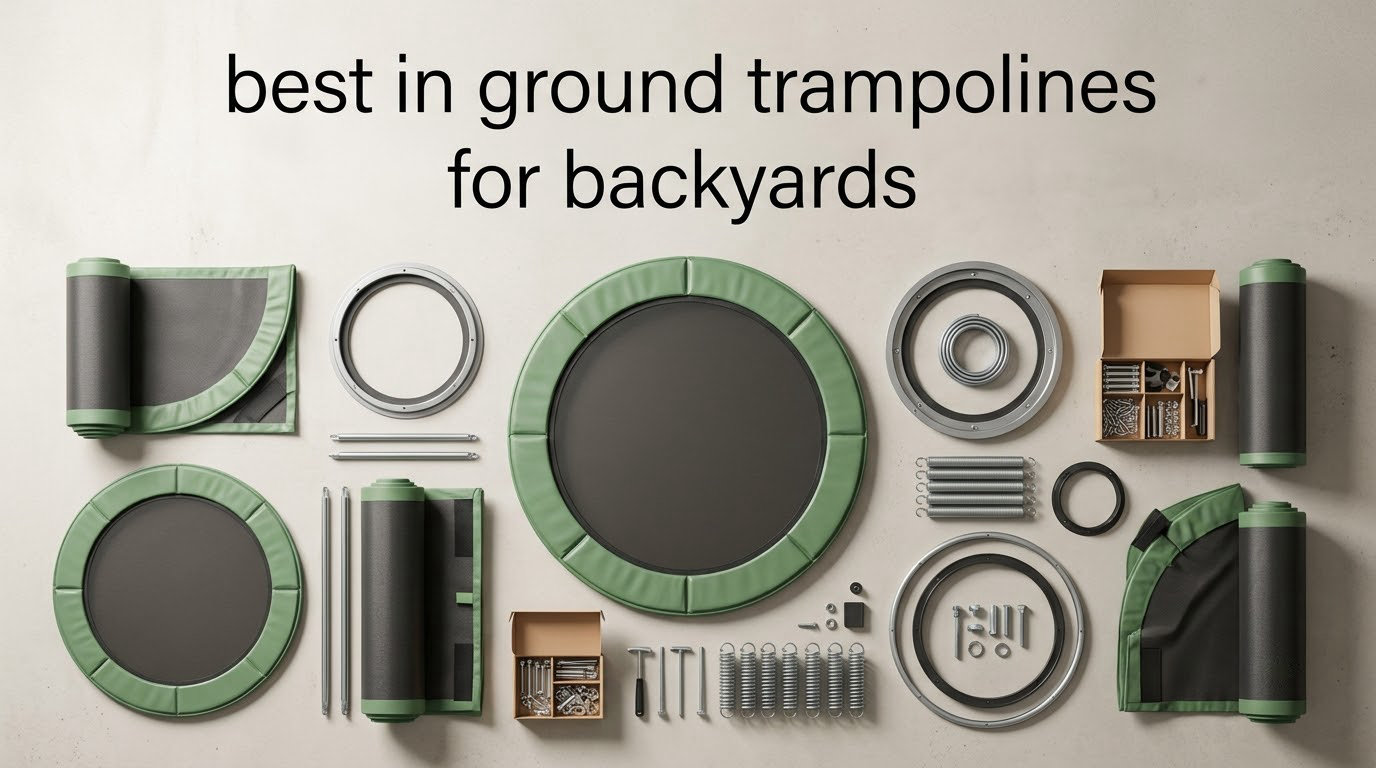 best in ground trampolines for backyards