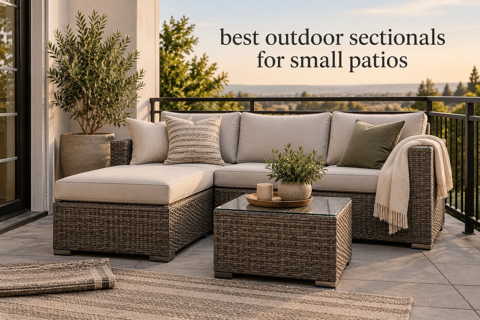 best outdoor sectionals for small patios