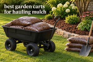 best garden carts for hauling mulch