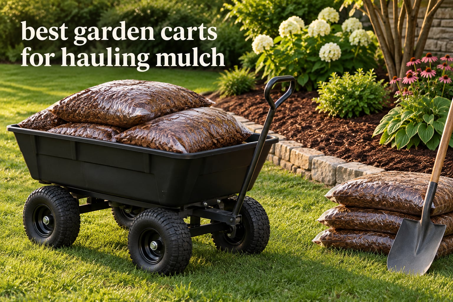 best garden carts for hauling mulch