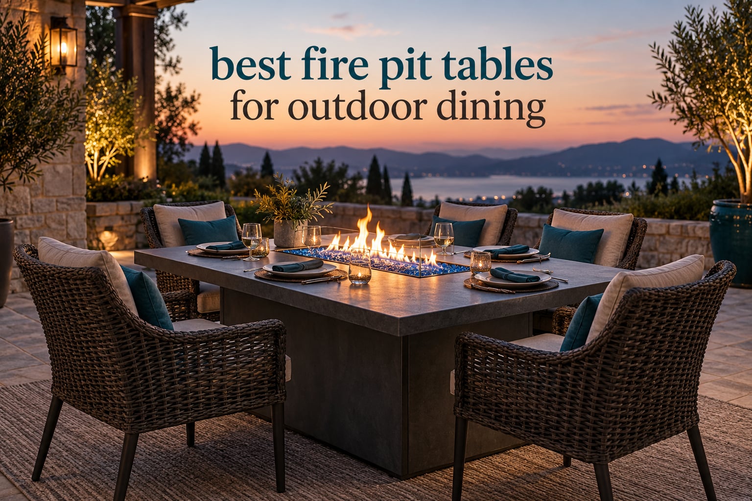 best fire pit tables for outdoor dining