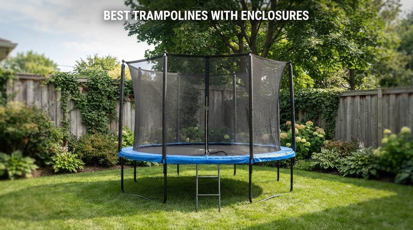 best trampolines with enclosures