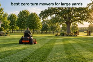 best zero turn mowers for large yards