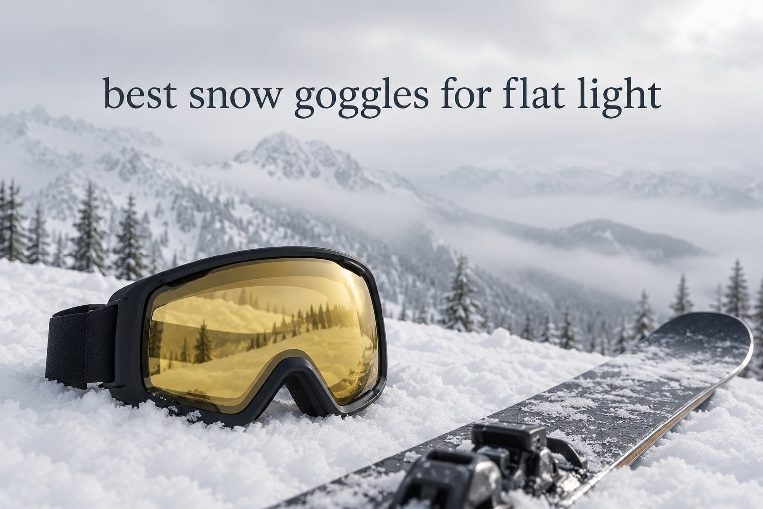 best snow goggles for flat light