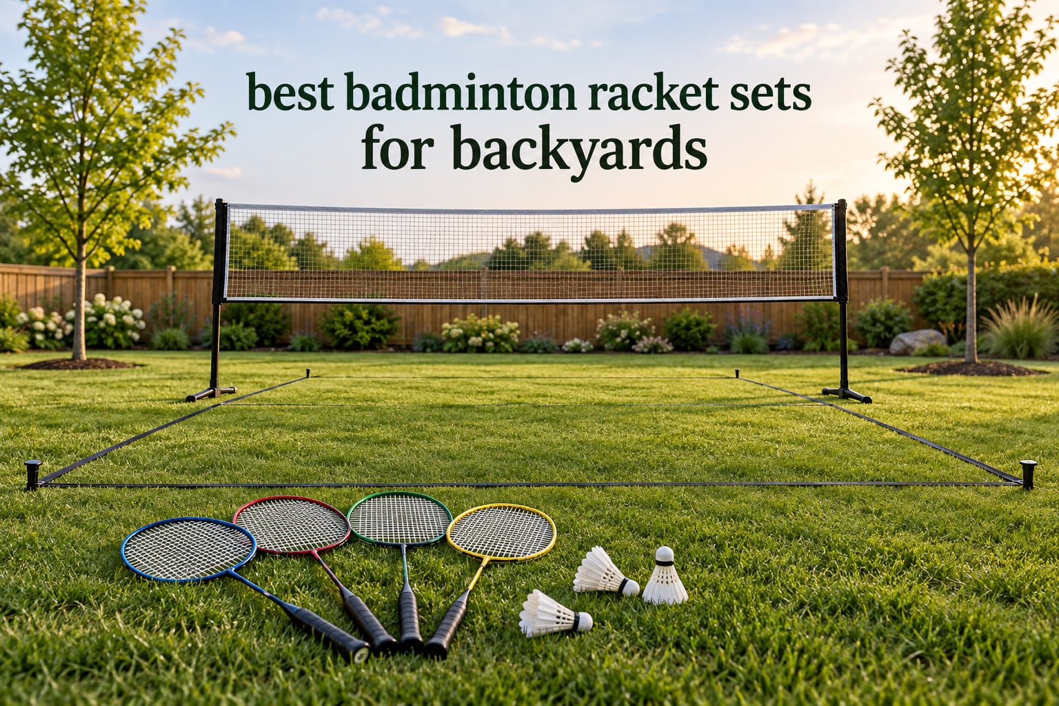 best badminton racket sets for backyards