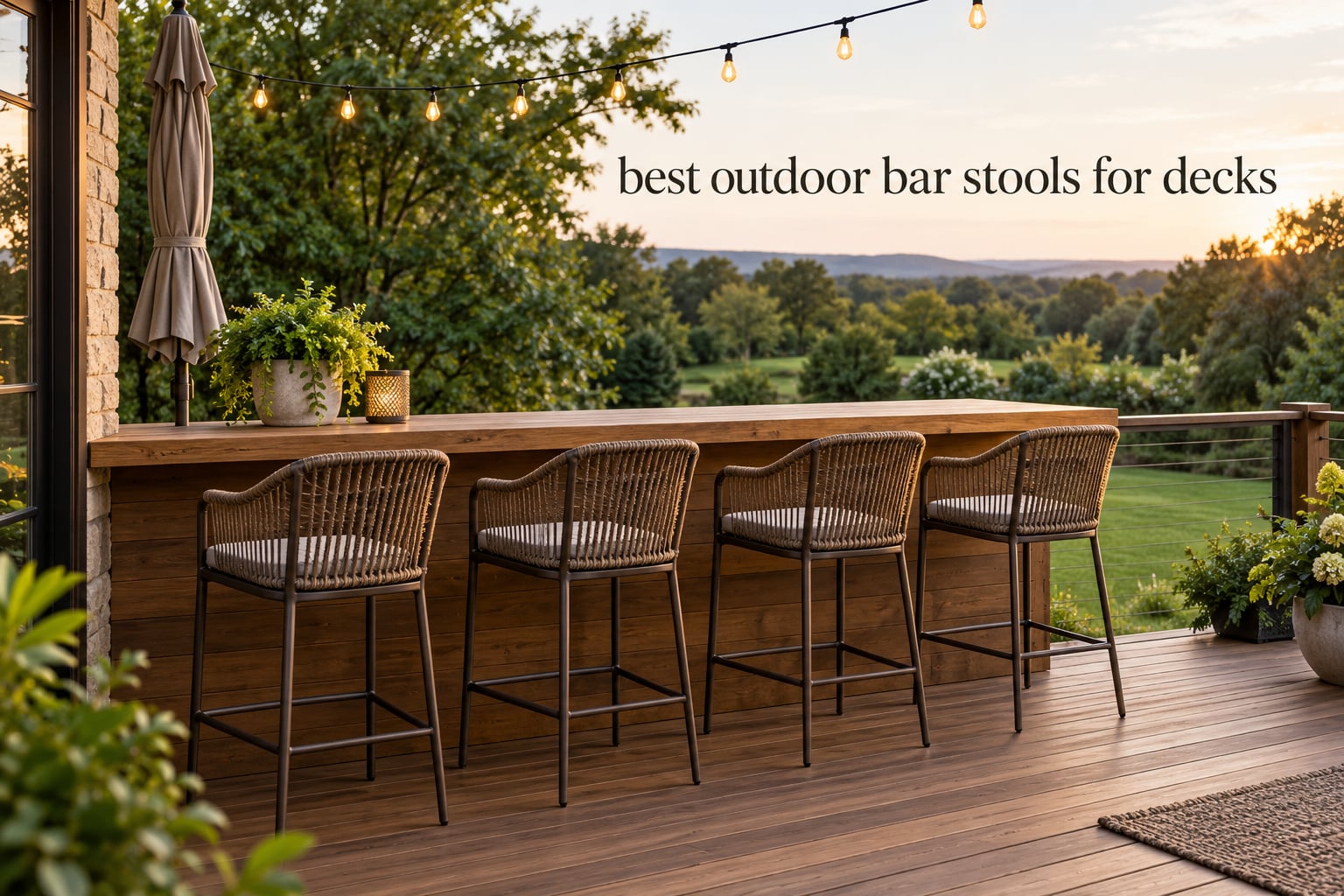 best outdoor bar stools for decks